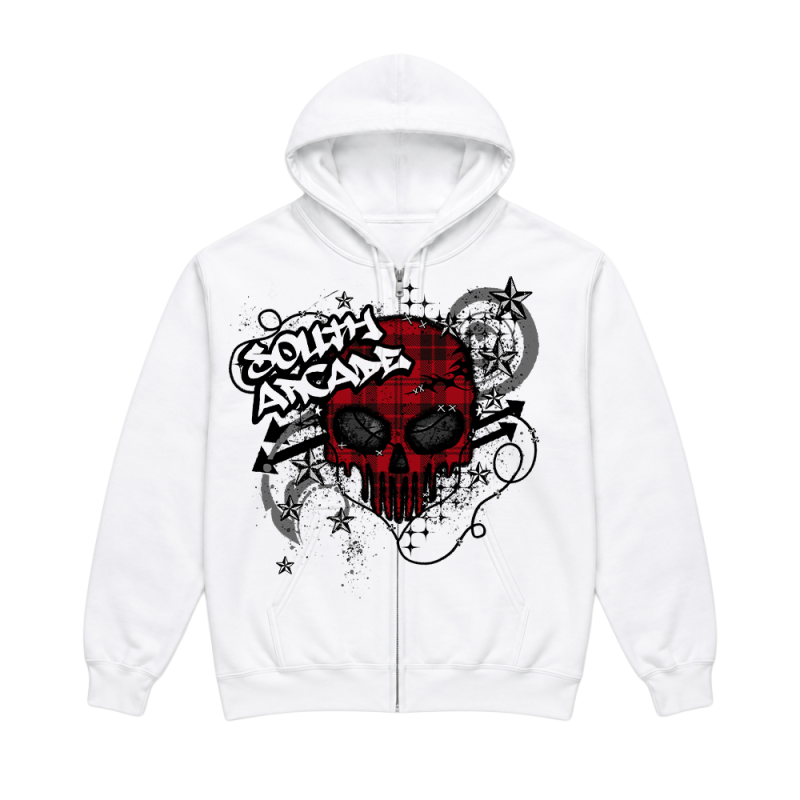 SKULL ZIP HOOD by South Arcade