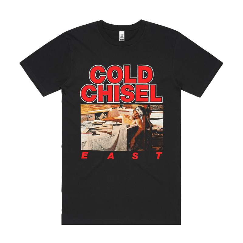 East Black Tshirt by Cold Chisel