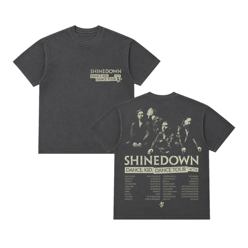 PHOTO TOUR CHARCOAL TSHIRT by Shinedown