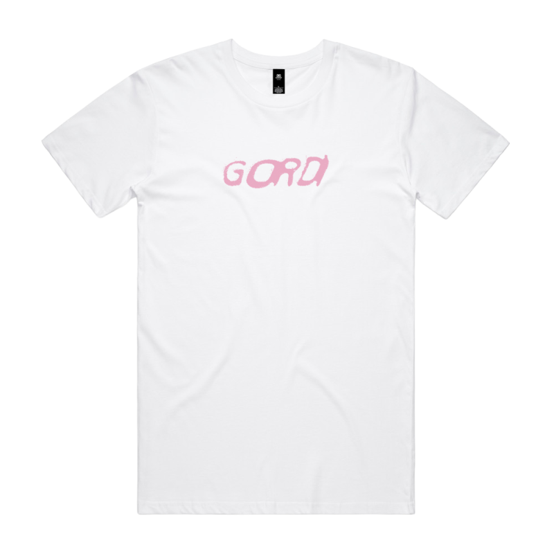 Pink Logo White Tshirt by Gordi