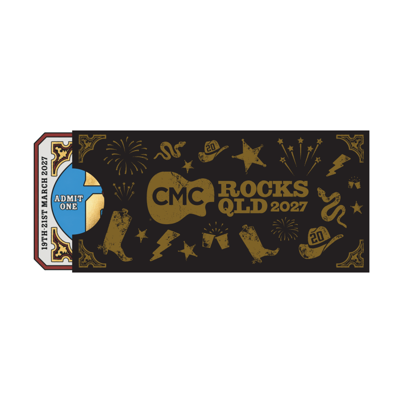 20th Anniversary Souvenir Ticket by CMC ROCKS QLD 2027