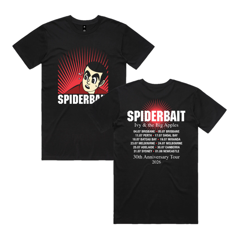 IVY 30TH ANNIVERSARY TOUR BLACK TSHIRT by Spiderbait