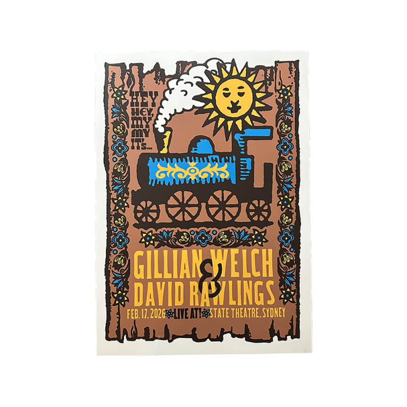 Show Poster 2026 (SIGNED COPY) Limited by Gillian Welch & David Rawlings