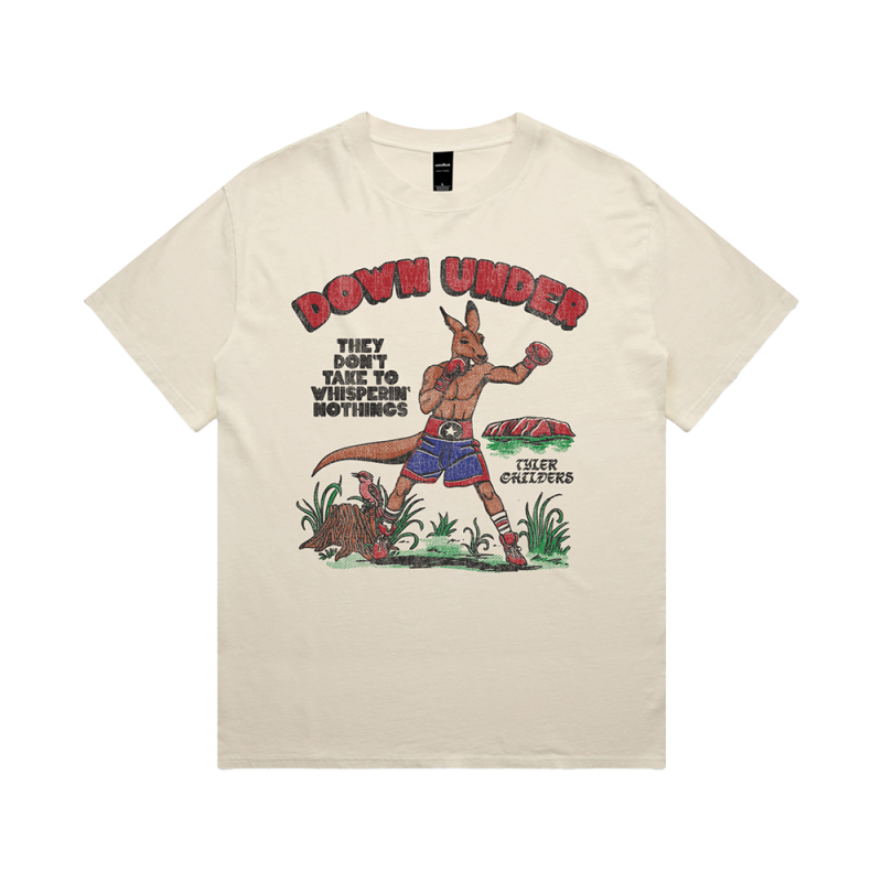 Down Under Faded Bone Tshirt by Tyler Childers