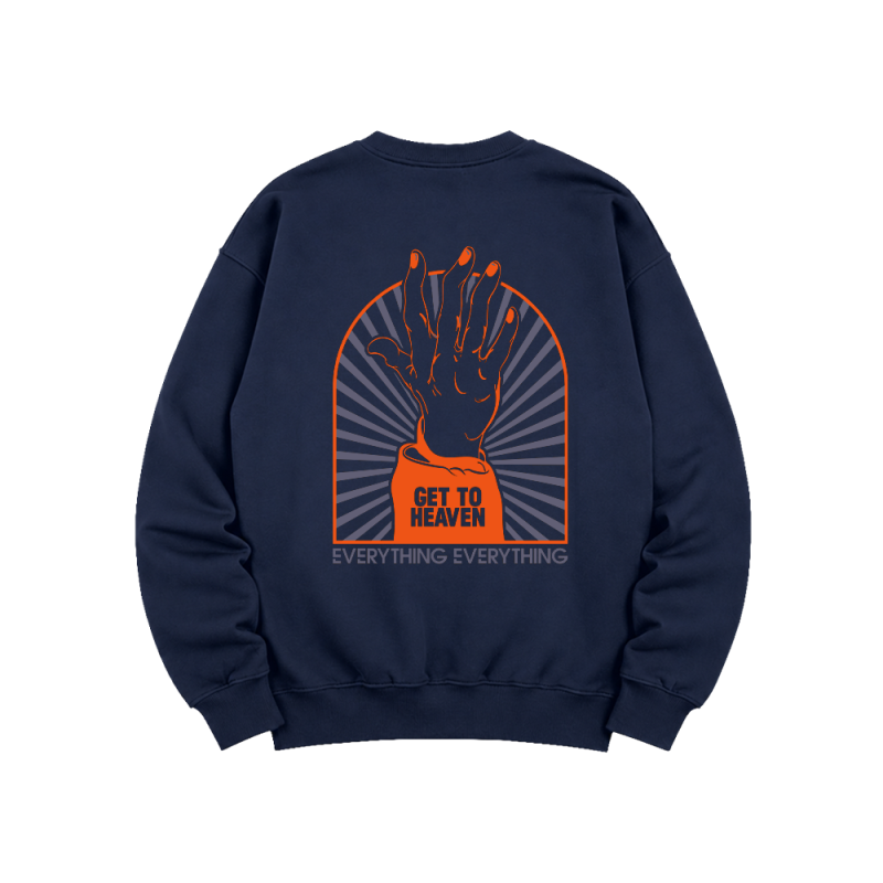 Get To Heaven Navy Sweater by Everything Everything