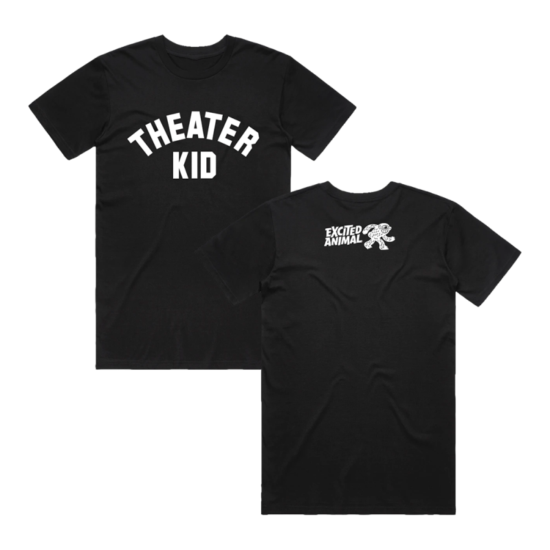 Theater Kid Black Tshirt (USA) by Excited Animal Records