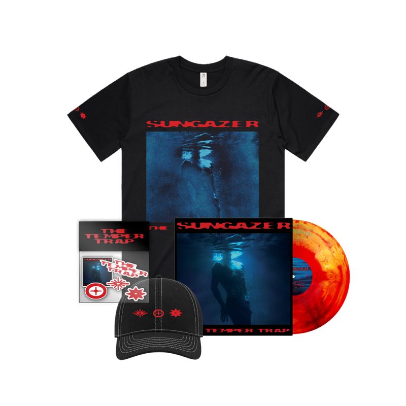 Sungazer Sunset Vinyl + Album Tshirt Merch Pack by Temper Trap