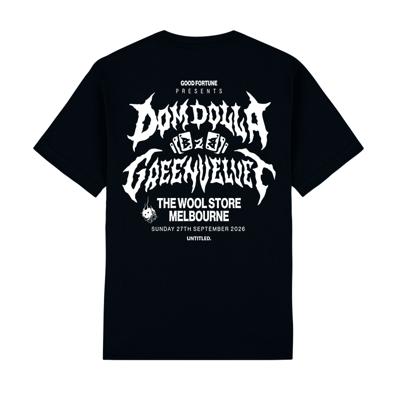 WOOL STORE BLACK TEE by Dom Dolla