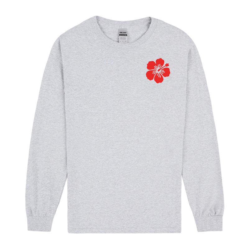 FLOWER GREY LONGSLEEVE TEE by Fragrance Recordings