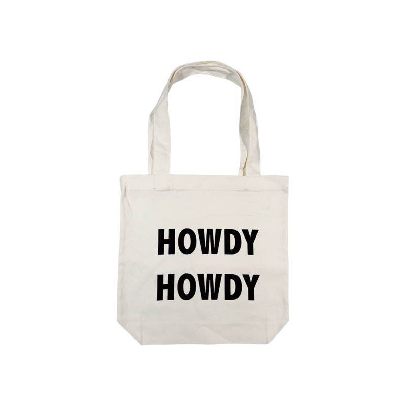 Howdy Howdy White Tote Bag by Gillian Welch & David Rawlings