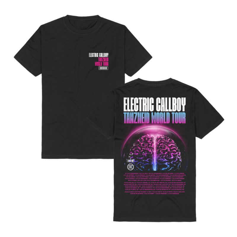 TANZNEID WORLD TOUR BLACK TSHIRT by Electric Callboy