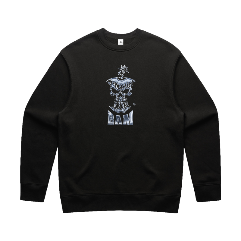 BAD APPLES MUSIC - BAM Chrome Logo Sweater by Bad Apples Music
