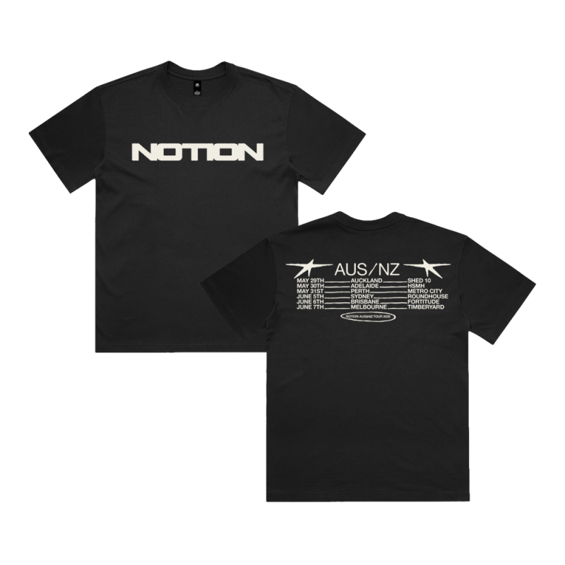 Tour Black Tshirt by Notion
