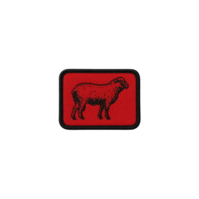Red Sheep illustration Patch by Gordi