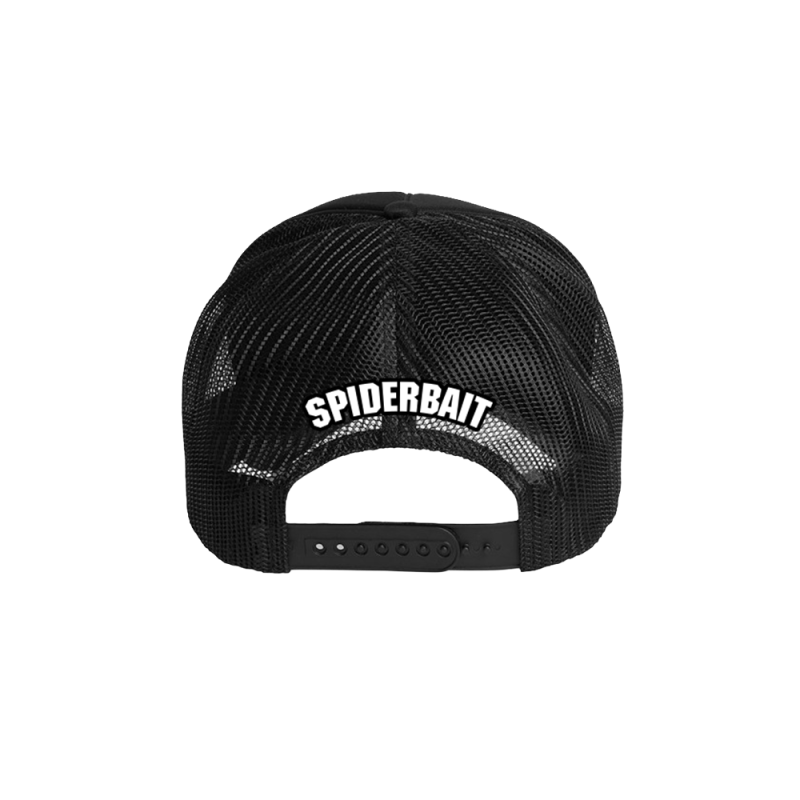 BLACK TRUCKER HAT by Spiderbait
