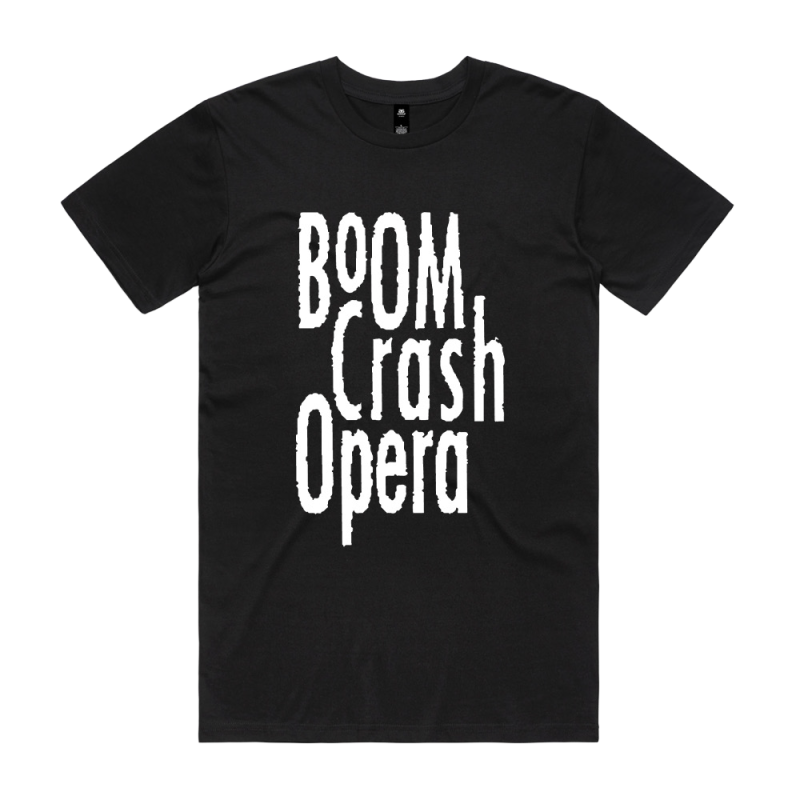 Classic Logo Black Tshirt by Boom Crash Opera
