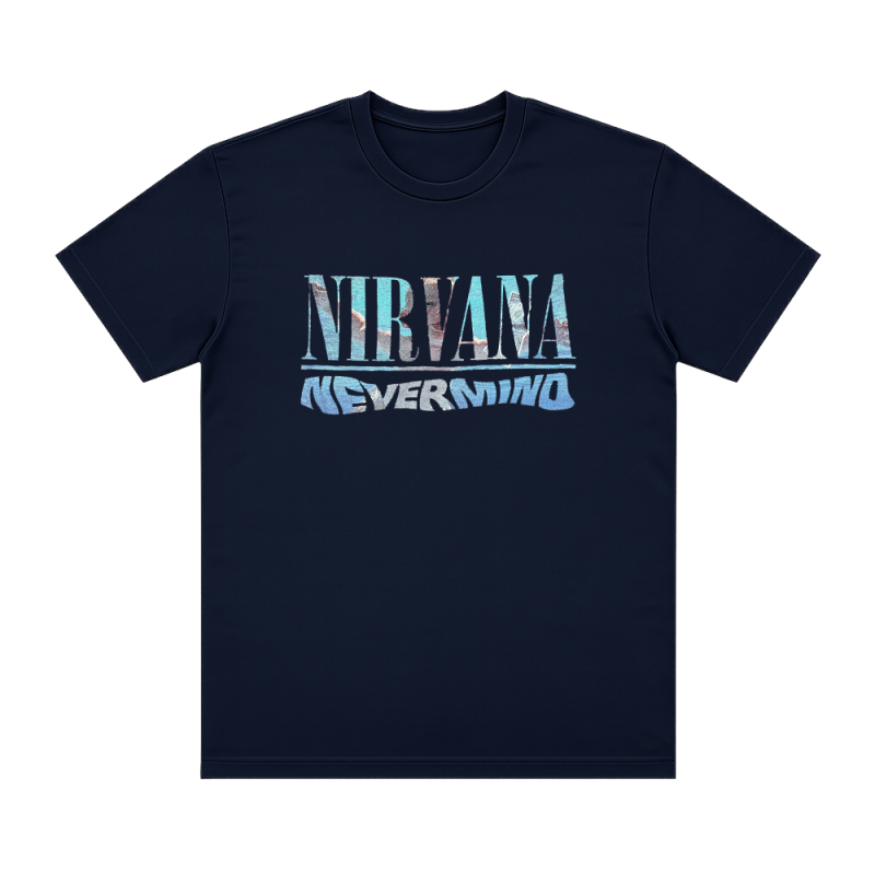 Nevermind Navy Tshirt by Nirvana