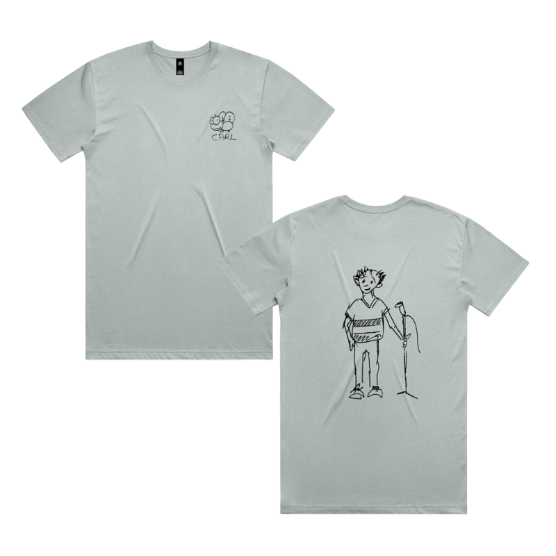 Carl Pocket Fly Smoke Grey Tshirt by Carl Barron