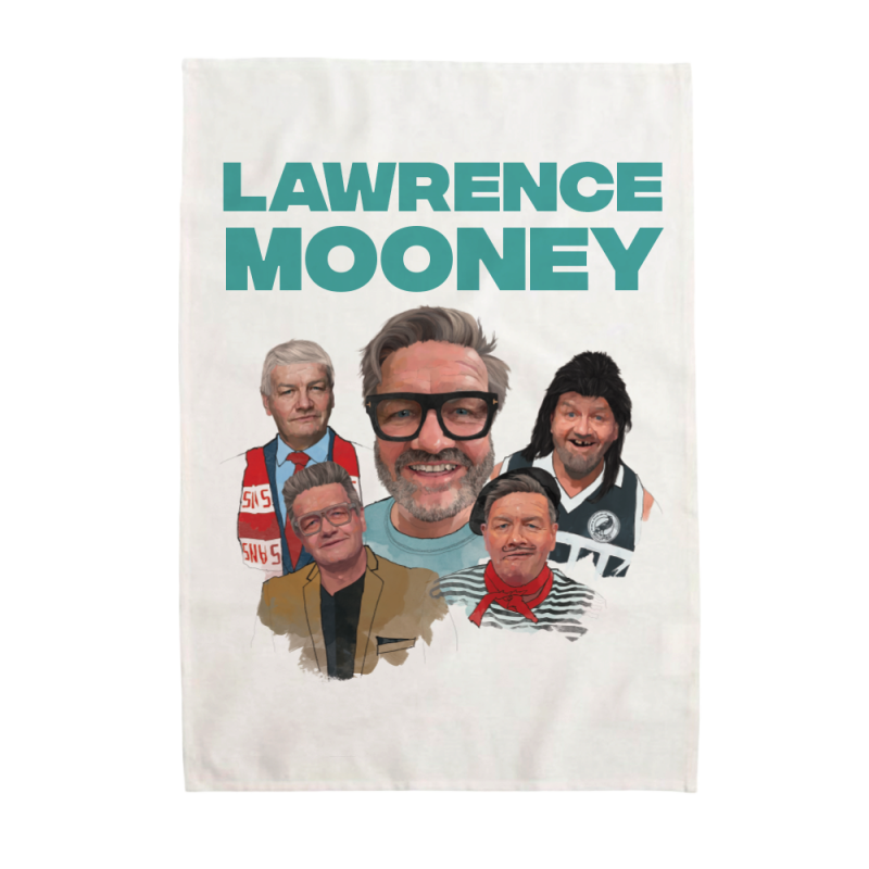 White Tea Towel by Lawrence Mooney
