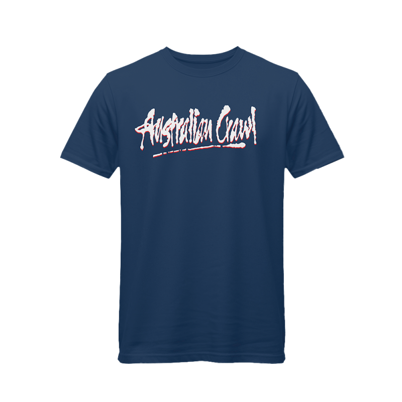 Logo Tour Cobalt Tshirt by Australian Crawl