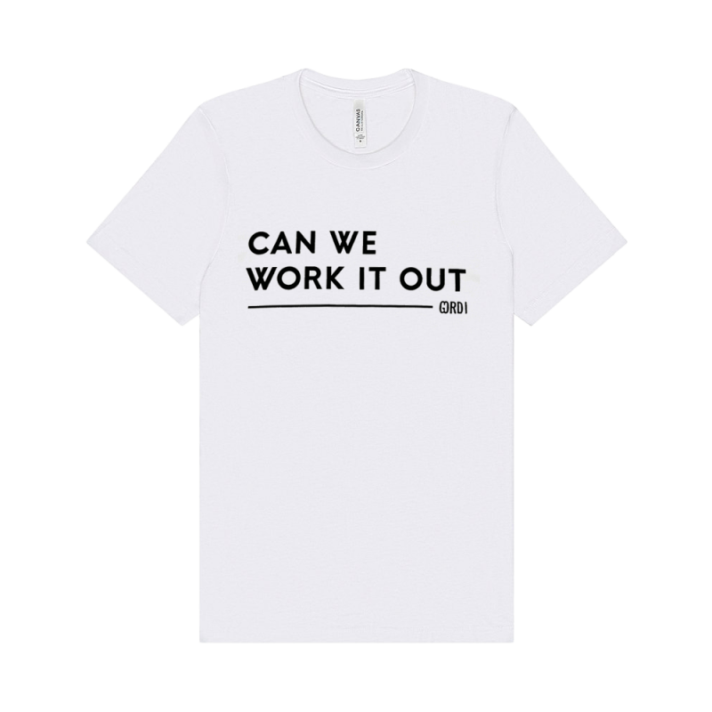 Can We Work It Out White Tshirt by Gordi