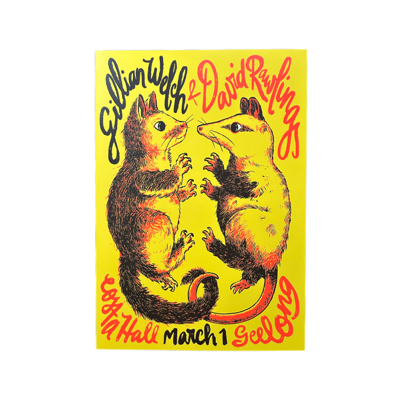 Show Poster (UNSIGNED) by Gillian Welch & David Rawlings
