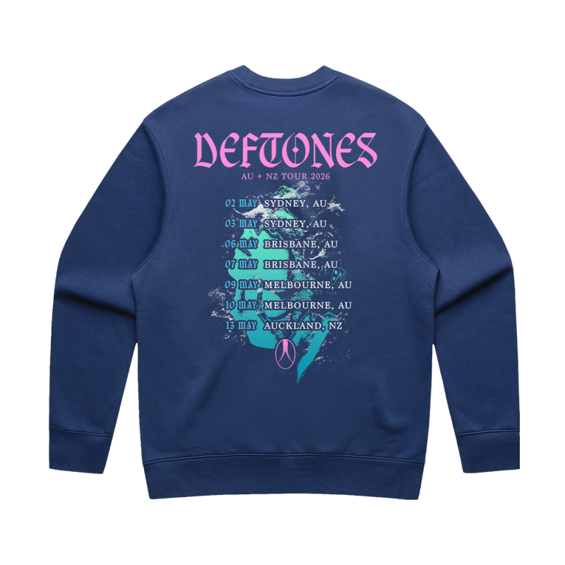 au / nz tour crewneck by Deftones