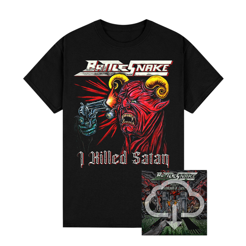 I Killed Satan Tshirt + Digital Download (PREORDER ONLY ITEM) by Battlesnake