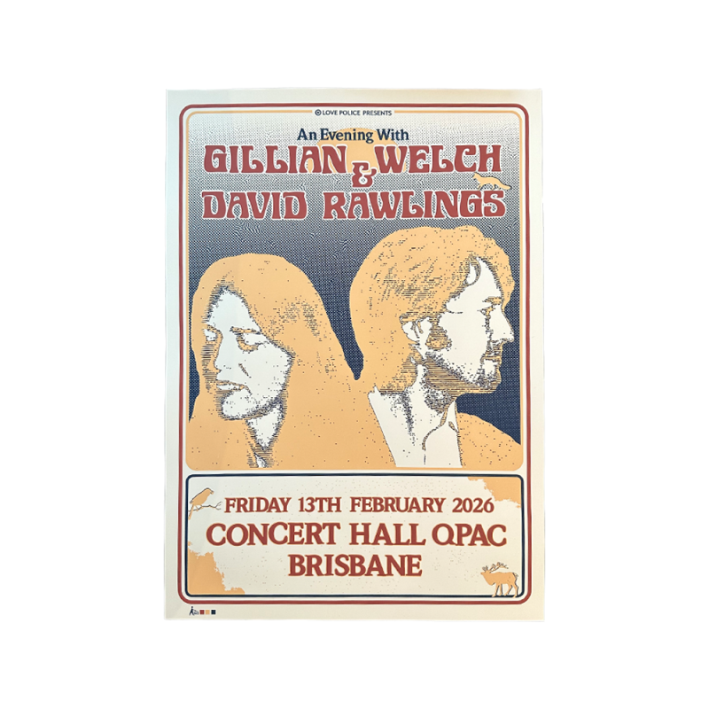 Show Poster 2026 (SIGNED COPY) Limited by Gillian Welch & David Rawlings