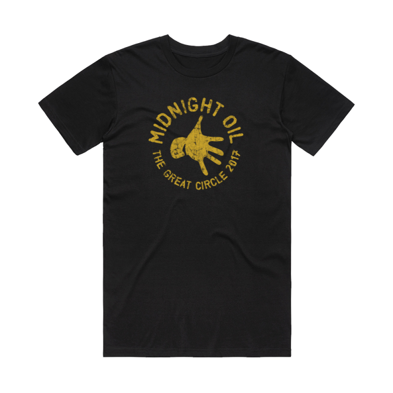 Head Injuries Live at Selina's Original Event Tshirt (Yellow Print/Black Garment) by Midnight Oil