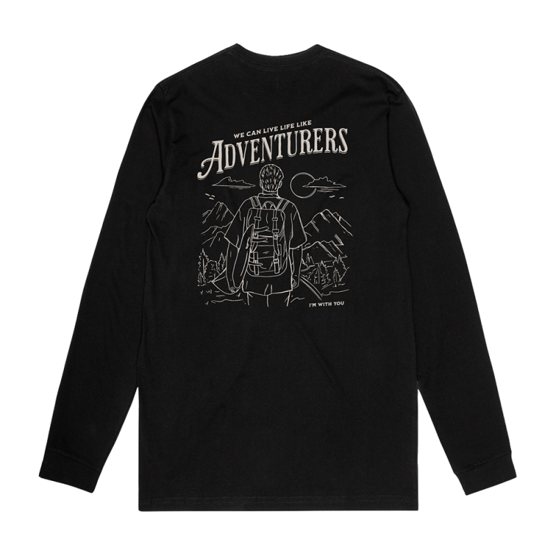 Adventurers Long Sleeve Black Tee by Ziggy Alberts
