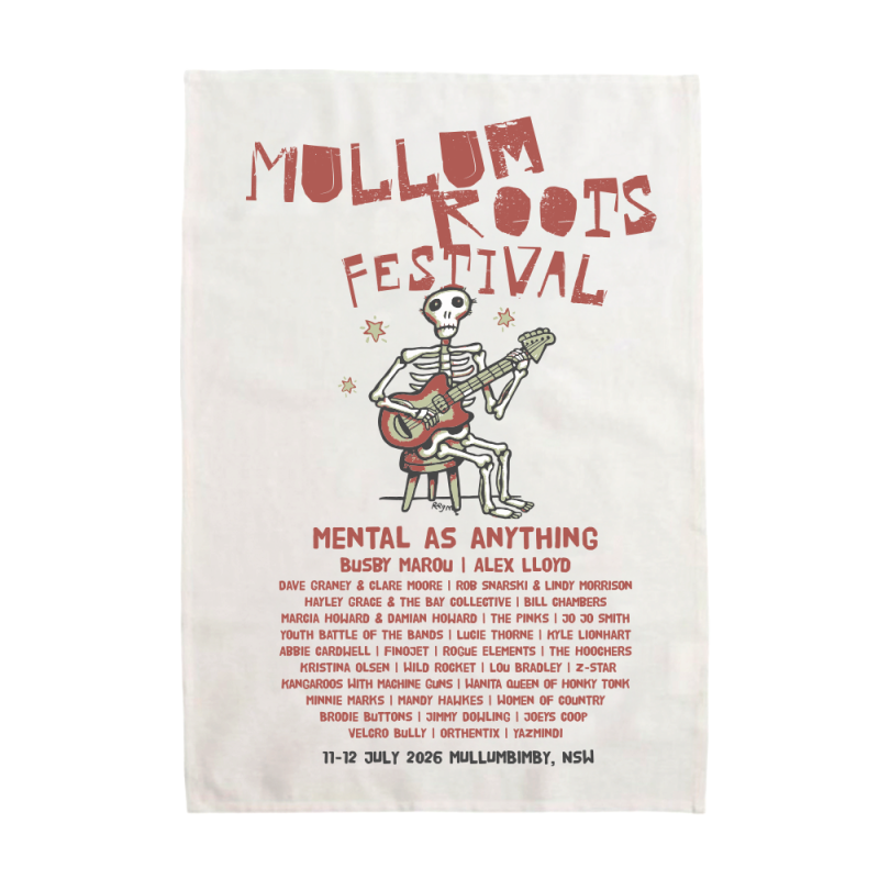 Tea Towel by Mullum Roots Festival