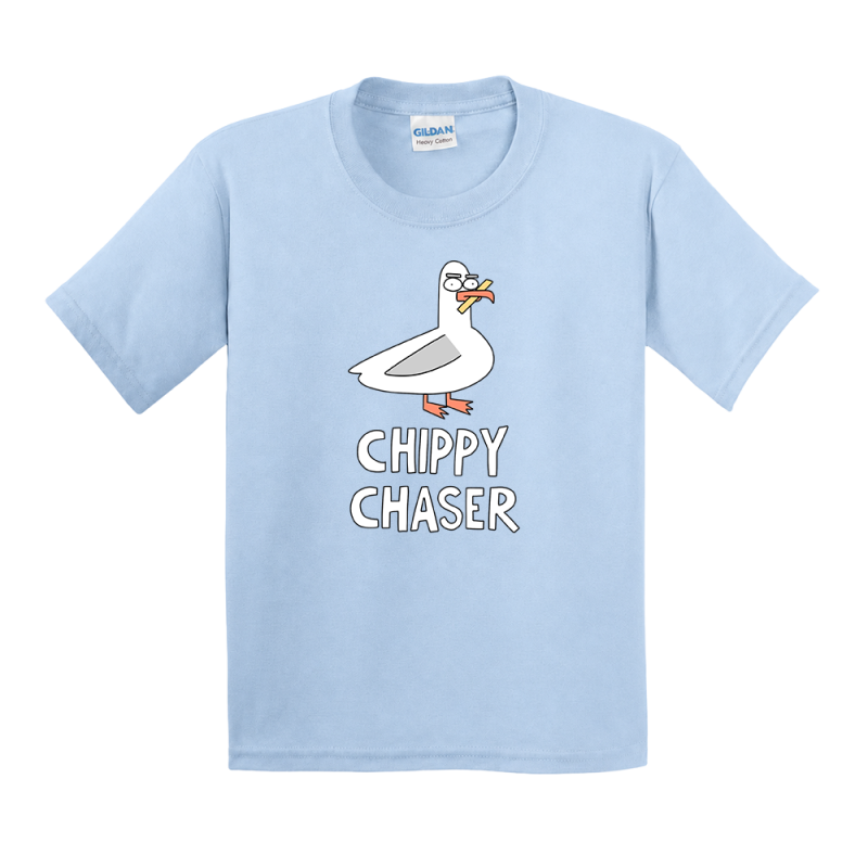 Chippy Chaser on Board Youth Tshirt by Sam Cotton