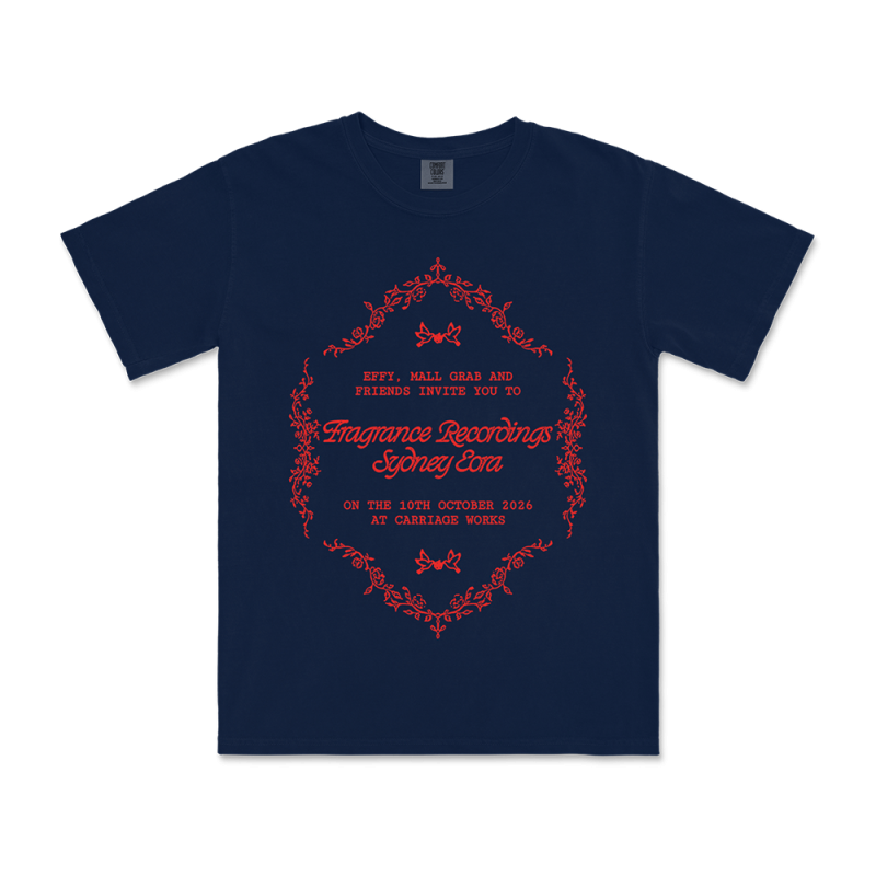 INVITE NAVY T-SHIRT by Fragrance Recordings