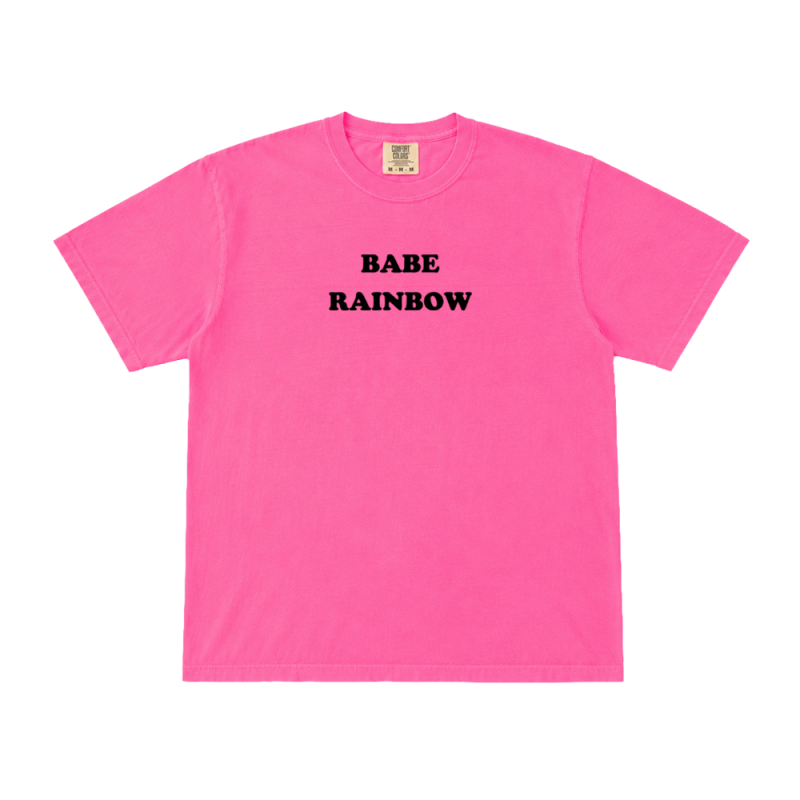Babe Rainbow Flock Logo Tshirt + Black Vinyl LP by Babe Rainbow