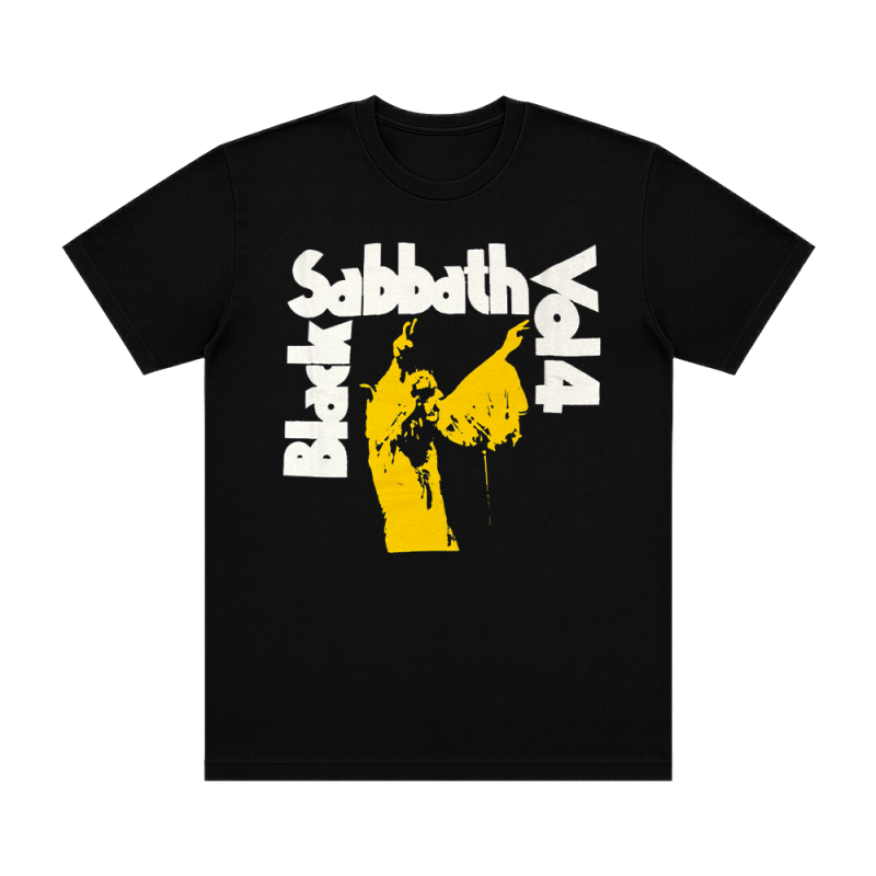 Vol 4 Black Sabbath Black Tshirt by Black Sabbath