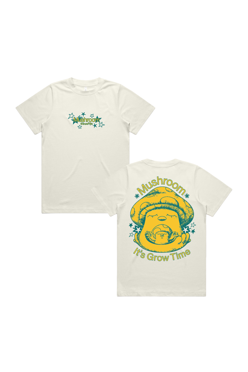 It's Grow Time Ecru Ladies Tshirt by Mushroom