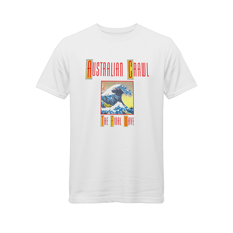 Final Wave White Tshirt by Australian Crawl