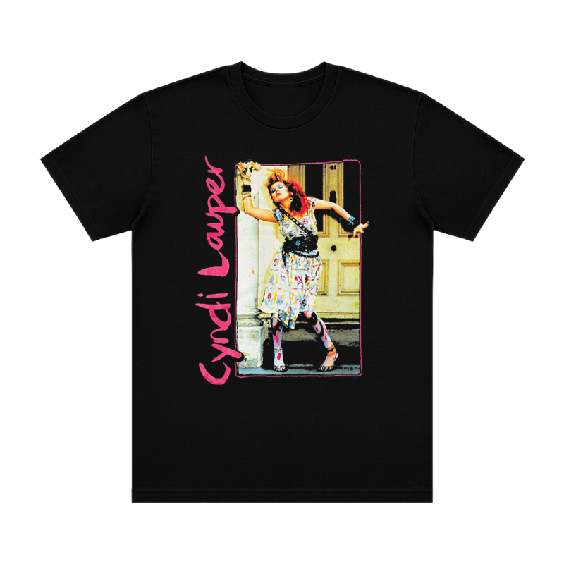 A Night To Rember Black Tshirt by Cyndi Lauper