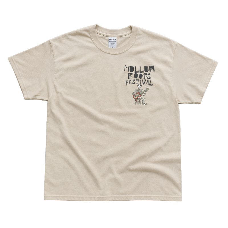 Event Sand Tshirt by Mullum Roots Festival