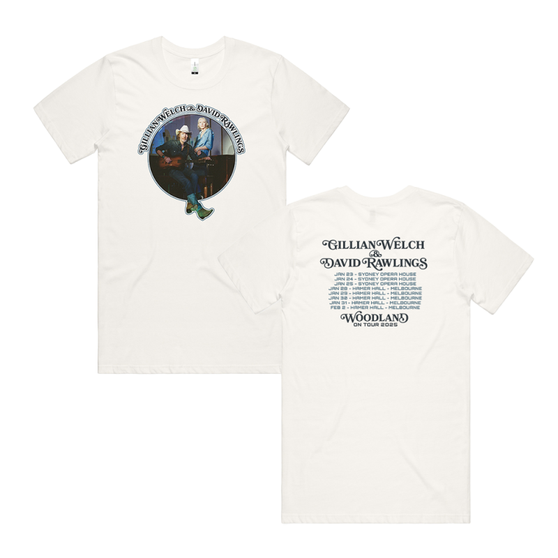 Woodland Natural Tour Tshirt by Gillian Welch & David Rawlings