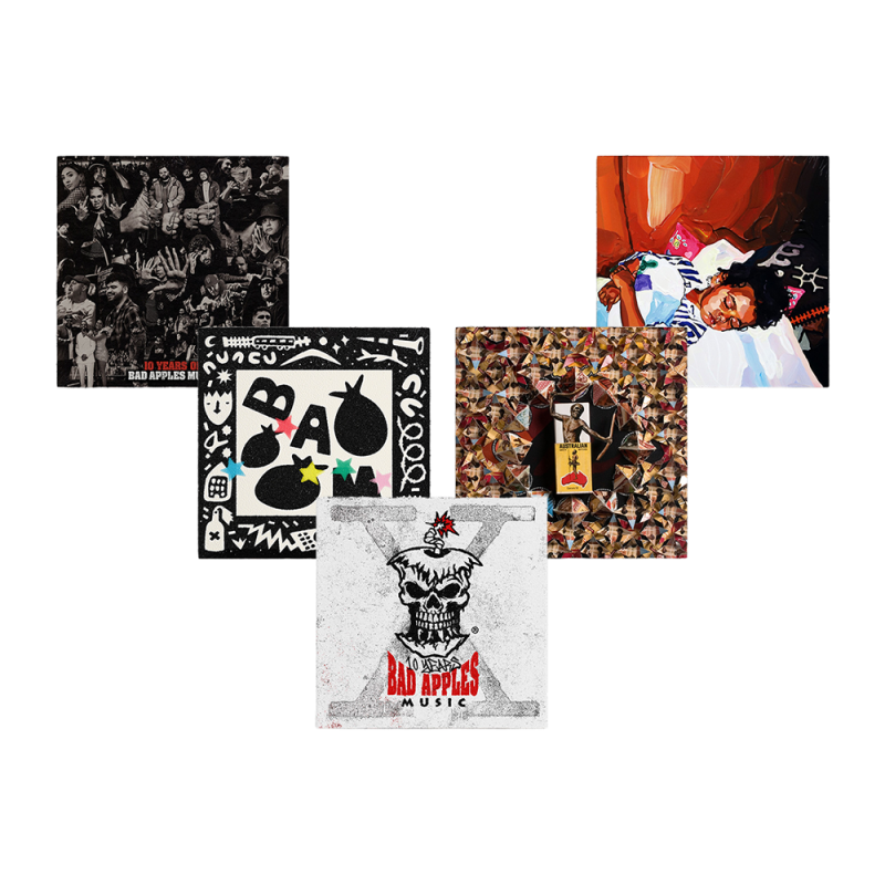 BAD APPLES MUSIC - All 5 Versions - BAM 10th Anniversary Compilation Vinyl by Bad Apples Music
