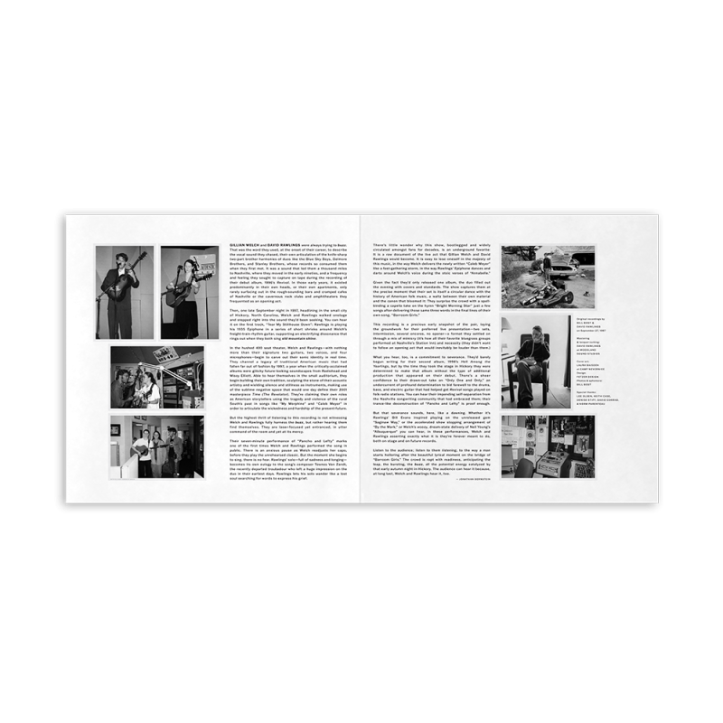 Boots No. 3: The Hickory Show - Acony Exclusive Autographed Vinyl Bundle by Gillian Welch & David Rawlings