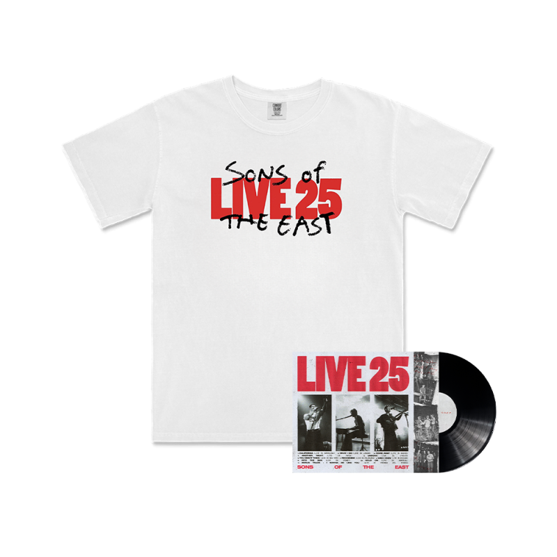 Live 25 - Black Vinyl LP + White Tshirt by Sons Of The East