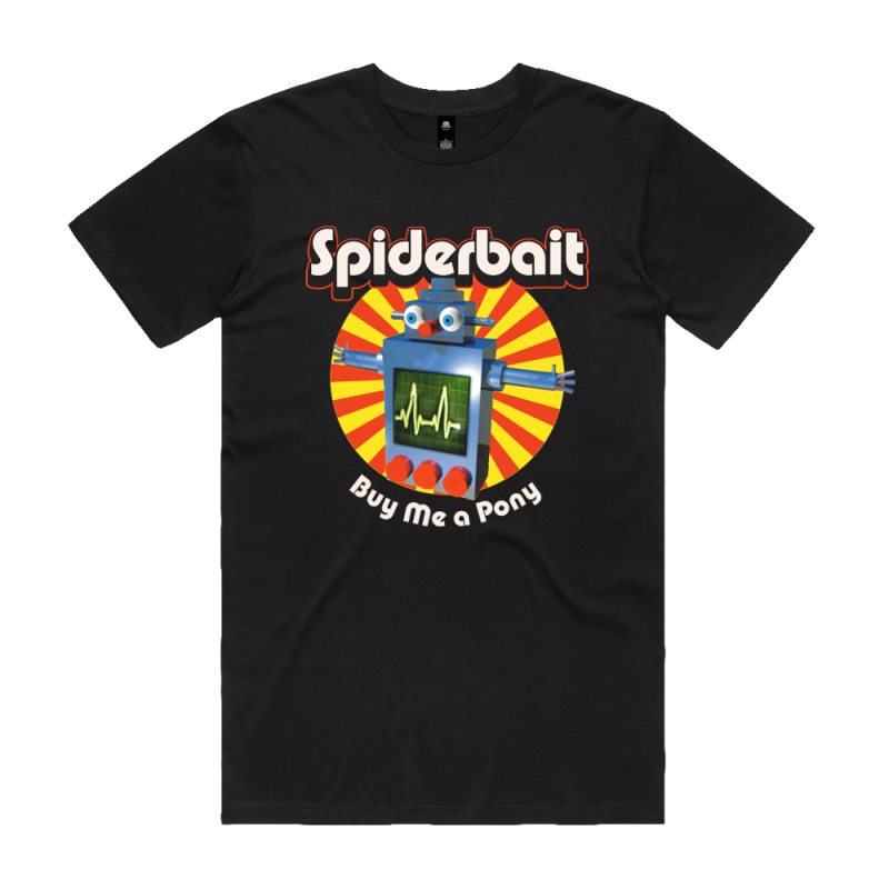 PONY BLACK TSHIRT by Spiderbait