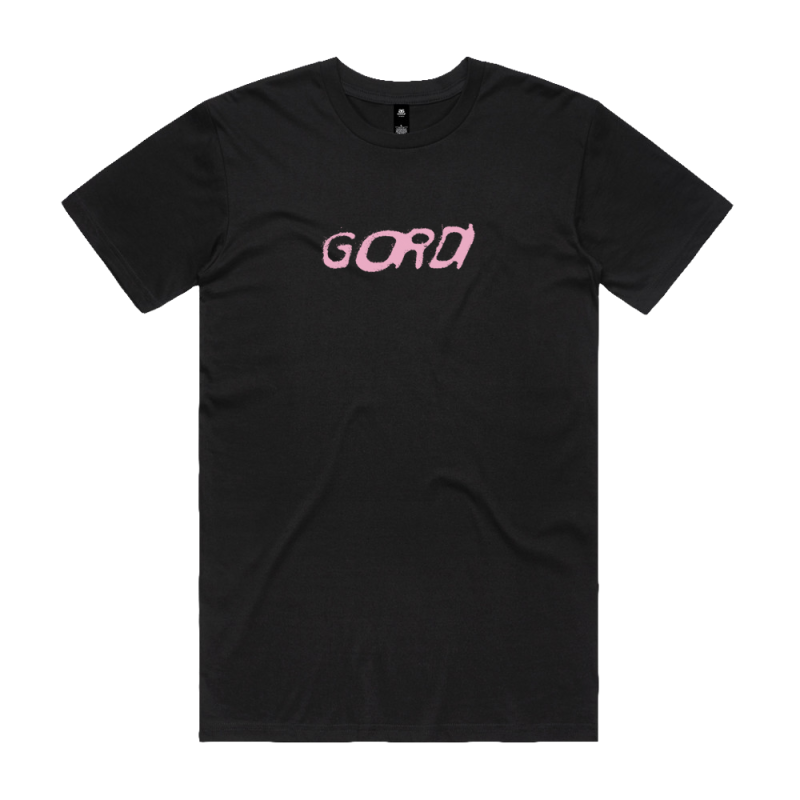 Pink Logo Black TShirt by Gordi