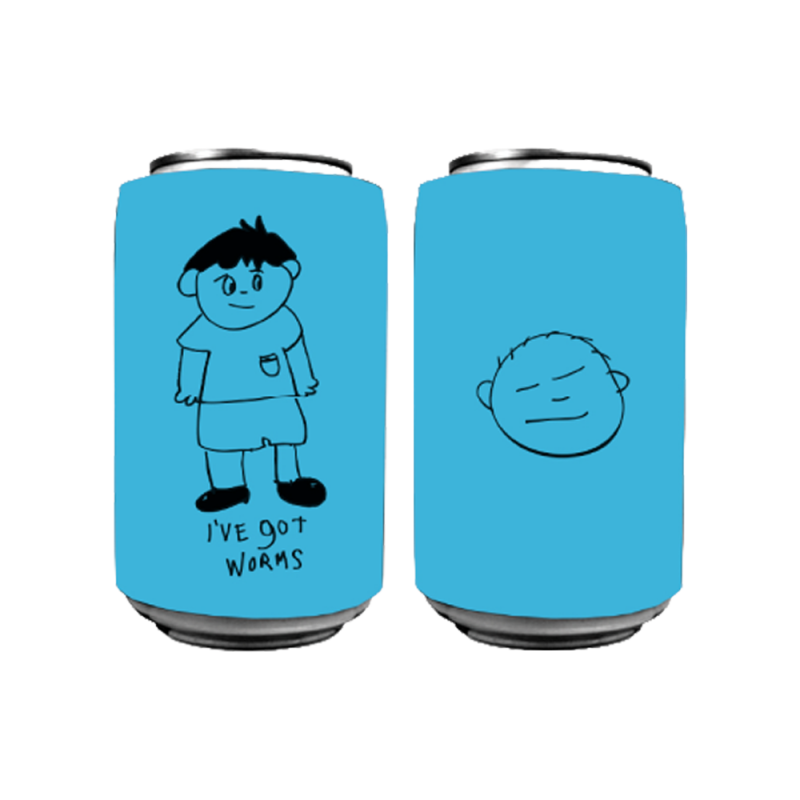 I've Got Worms Blue Stubby by Carl Barron