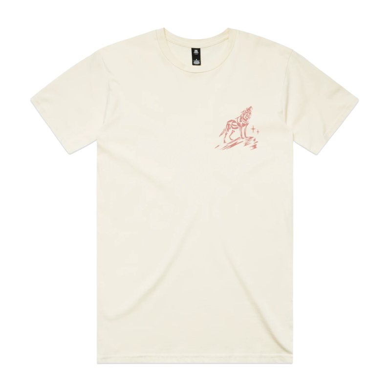 Wolf Ecru Tshirt by Pete Murray