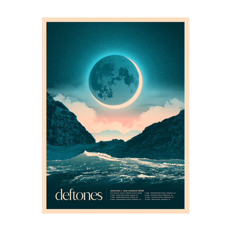 au / nz tour poster by Deftones