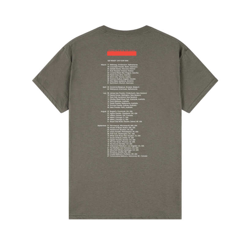 GET READY 26 CHARCOAL TSHIRT by Peter Hook & The Light